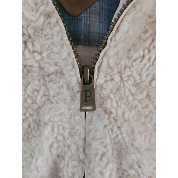 Pendleton Sherpa Fleece Cozy Western Cowgirl Teddy Coat Jacket w Pockets SMALL S - Picture 3 of 9